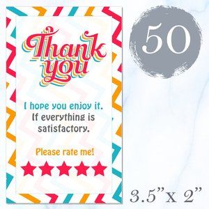 50 Thank You Cards
